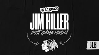 Head Coach Jim Hiller | 04.18.24 LA Kings Win over Chicago Blackhawks | Postgame Media