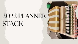 2022 Planner Stack - Featuring Golden Coil