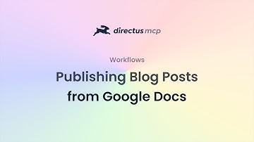 Using AI to publish blog posts and content with Directus Content MCP Server