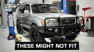 Biggest tire that will fit 100 Series Land Cruiser / LX470? Pinch Weld Modification?