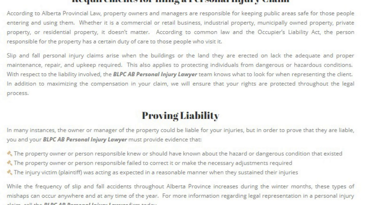 Cochrane AB Personal Injury Lawyer BLPC AB Personal Injury Lawyer