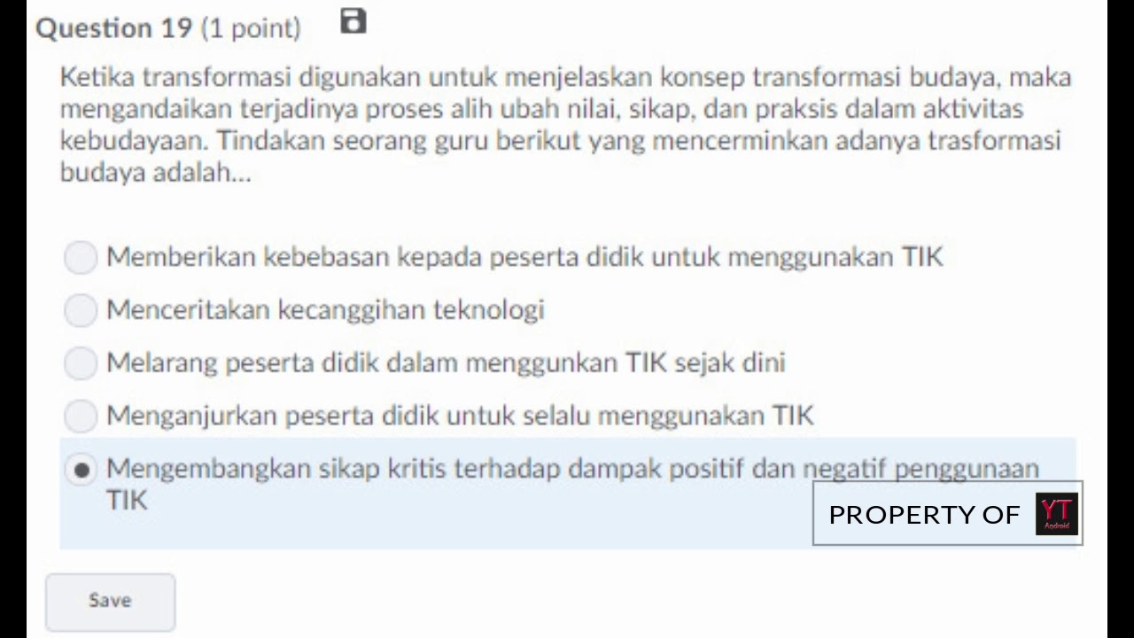 Soal Tes Formatif Tematik M1 Kb3