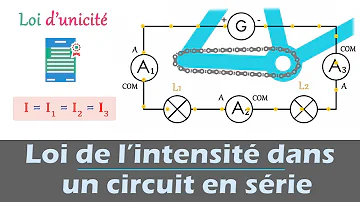 Comment calculer l'intensité dans un circuit en série ?