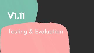 T.E.D. V1.11 - Testing & Evaluation