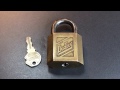 [362] Vintage High Security: Dudley Split Wafer Padlock Picked and Gutted