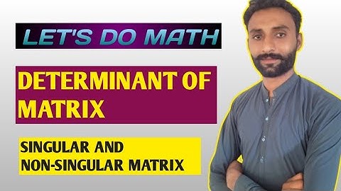 DETERMINANT OF MATRIX|SINGULAR AND NON-SINGULAR MATRIX|Matrix|Ssc 9th