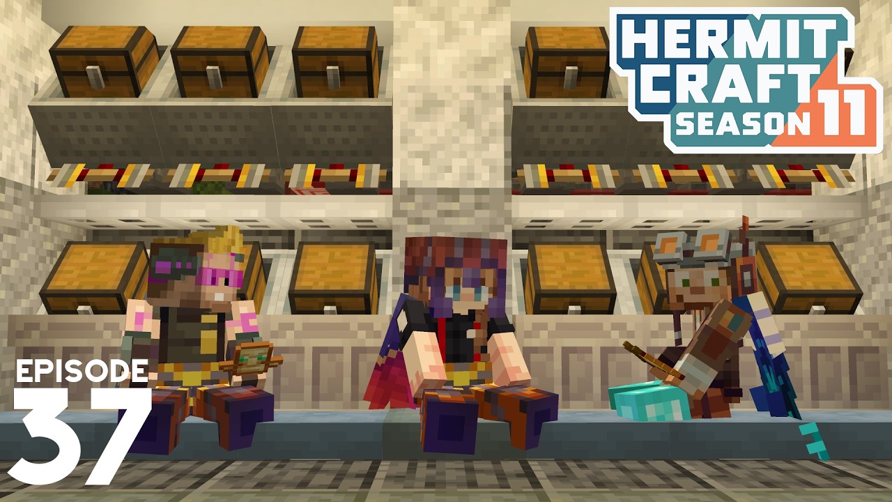 We Built Scar an INSANE Storage Room! - Hermitcraft 11 | Ep 37