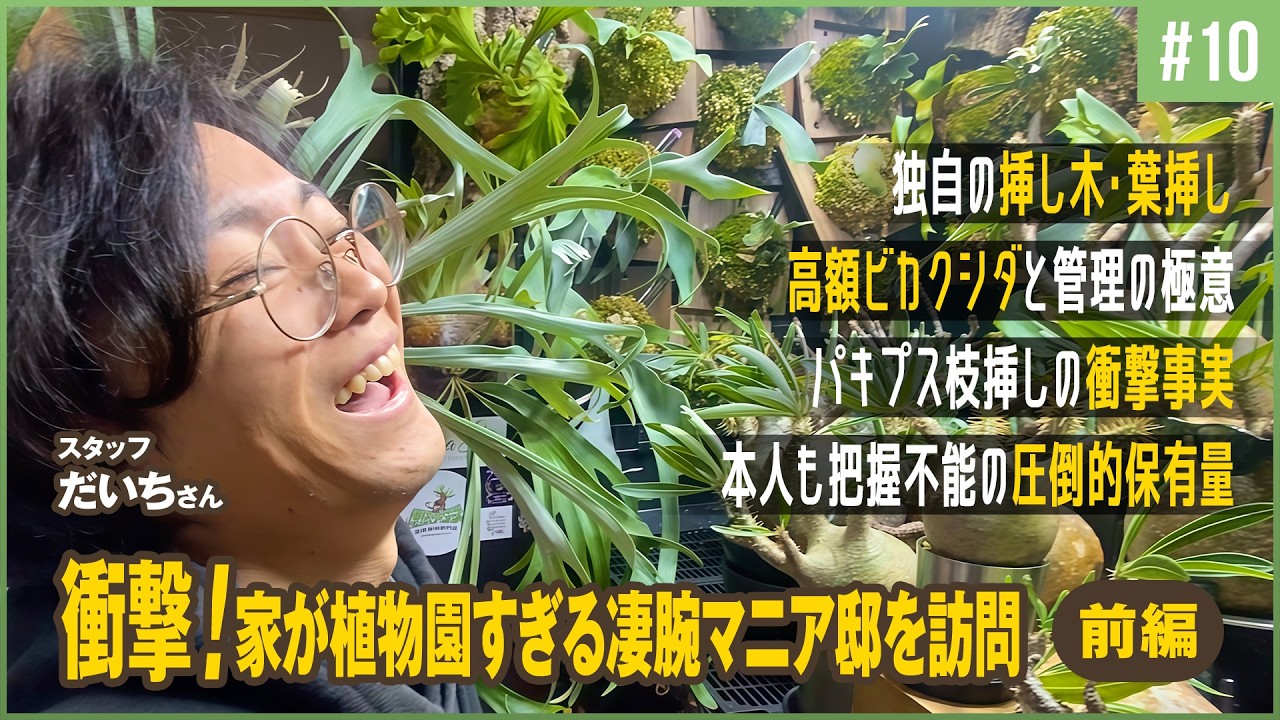 #10 衝撃！家が植物園すぎる凄腕マニア邸を訪問【前編】