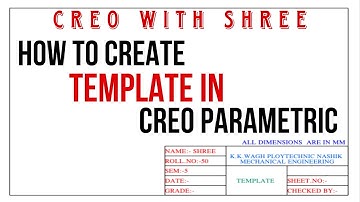 How to create a template in creo parametric
