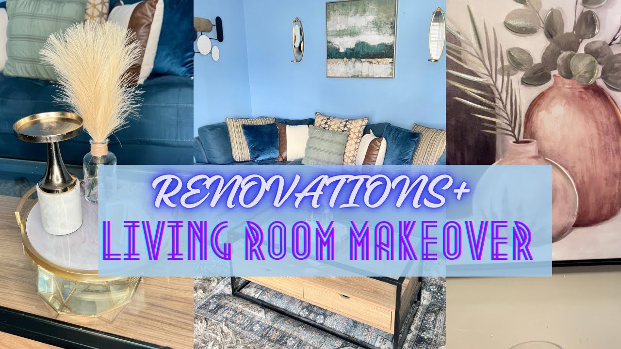 INTERIOR DECORATE WITH ME! | LIVING ROOM MAKEOVER | DAD HAD RENOVATIONS ...