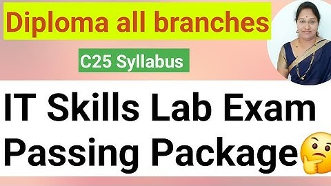 IT Skills Lab Exam Passing Package|Diploma Practical Exam|How to Pass diploma eng#IT Skills LAB 