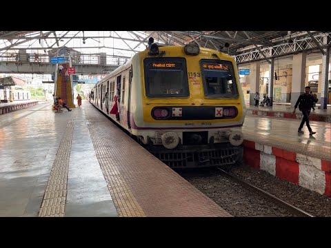 CSMT To Dadar Railways Station Mumbai Ll Mumbai Local Train Morning Action