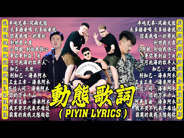 2024不能不聽的100首歌❤️大陸流行歌曲 2024流行歌曲🎶半吨兄弟-风雨无阻 \\ 太多酒要喝 太多话要说 \\ 你是我唯一的寄托 \\ 别劝我大度🎶 Top Chinese Songs 2024 class=