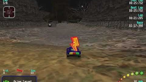 Re-Volt Custom Track Spooky-Volt by Xarc, 16 Cars 8 Laps & Pickups!