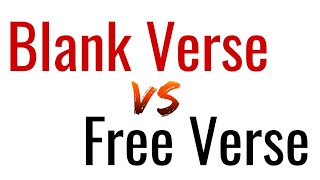 Blank Verse & Free Verse, Rhyme & Rhythm, Prose & Verse in Hindi