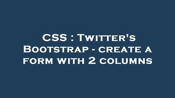 CSS : Twitter