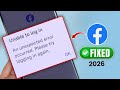 Facebook "An Unexpected Error Occurred Please Try Logging In Again"-100% Fix
