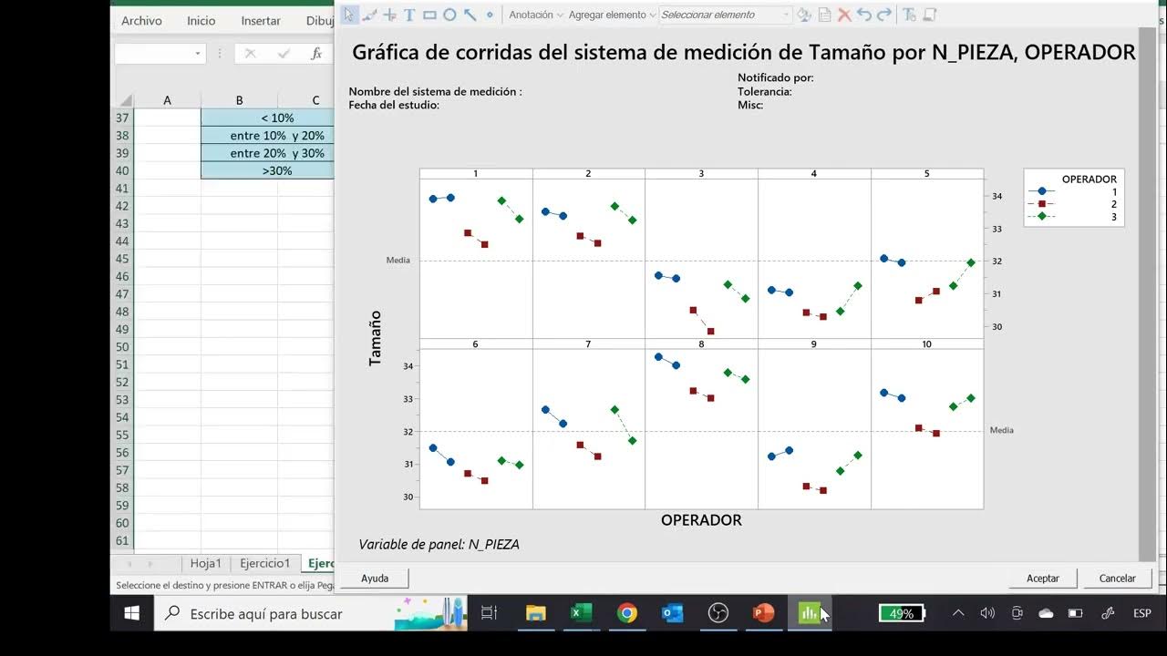 Estudio R&R Minitab Ejemplo1 YouTube