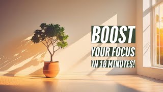 [5h Repeat] 100% Focus in 10 Minutes! Relaxing Jazz Piano BGM