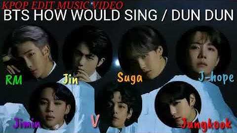 #BTS #DUNDUN HOW WOULD SING DUN DUN | KPOP EDIT MUSIC VIDEO