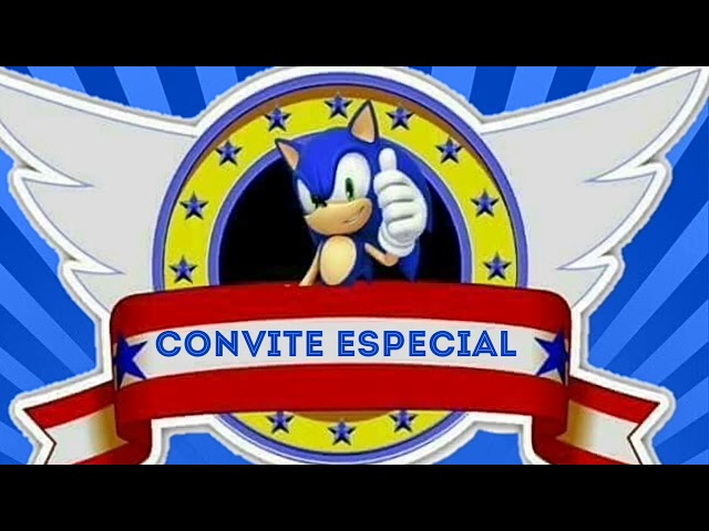 convite animado sonic grátis