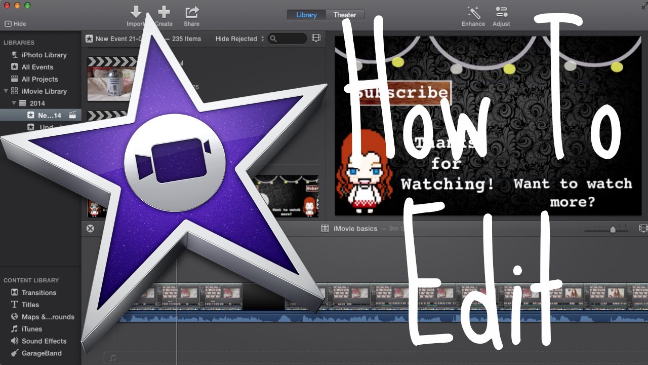 how to edit clips in imovie