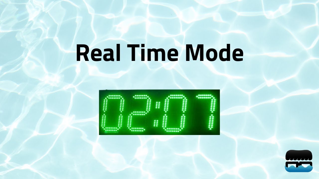 Swimnerd Pace Clock: Real Time Button