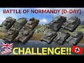 BATTLE OF NORMANDY (D-Day) CHALLENGE!! - Can the Allies Take the Beach Again? | WOT BLITZ