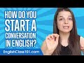 Dont be shy how to start a conversation in english