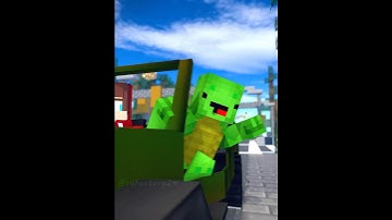 JJ and Mikey : Can Only Be Best Friends ☠️#shorts #cubestory #minecraft