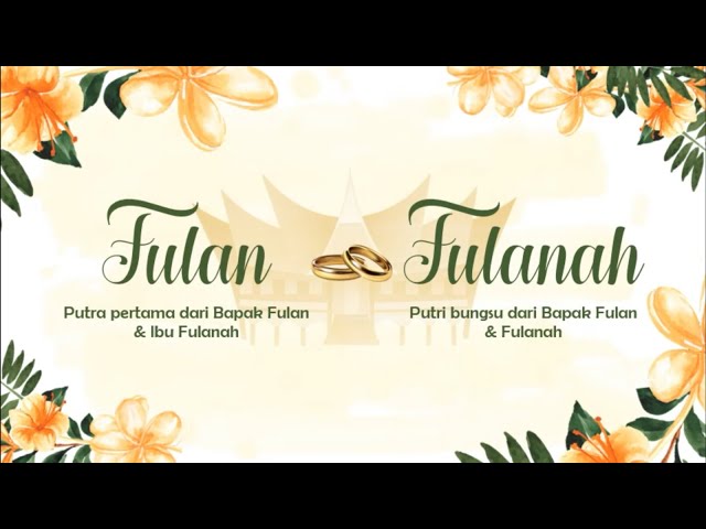 #13 Template Undangan Pernikahan Digital Gratis - Wedding Invitation 2021 | PPT class=