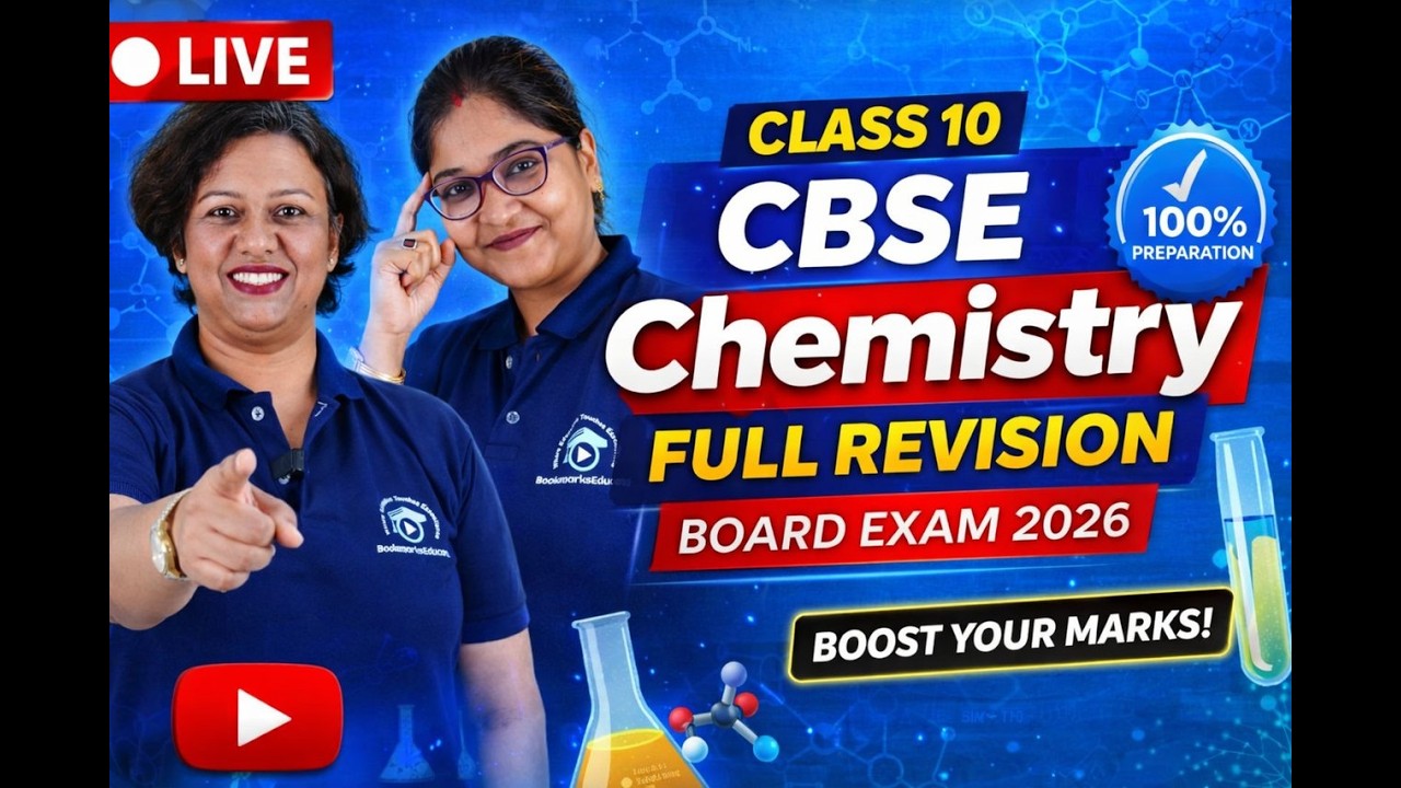 CBSE Class 10 Chemistry 2026 💯 Full Syllabus Revision | Board Exam ...
