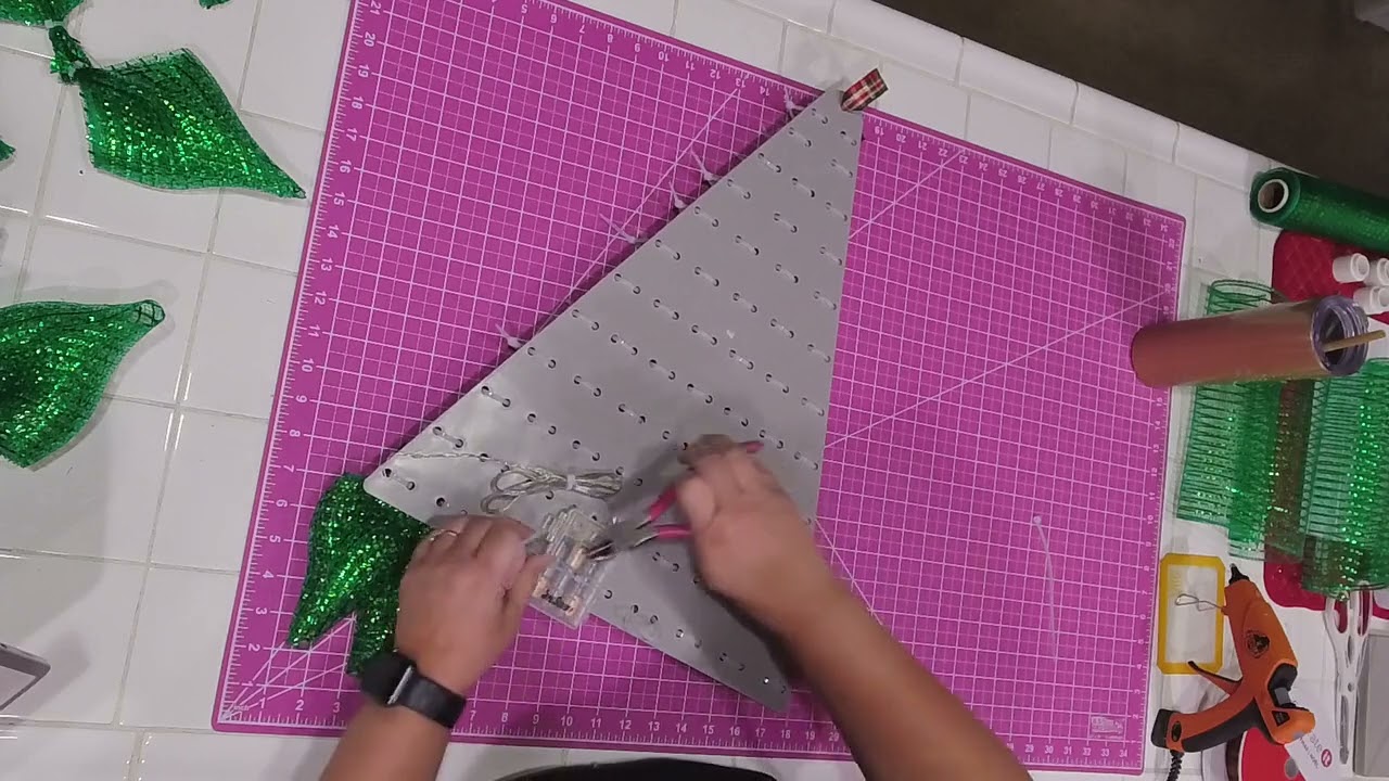 How to Make a Lighted Christmas Tree Using a UITC Triangle Board Tutorial