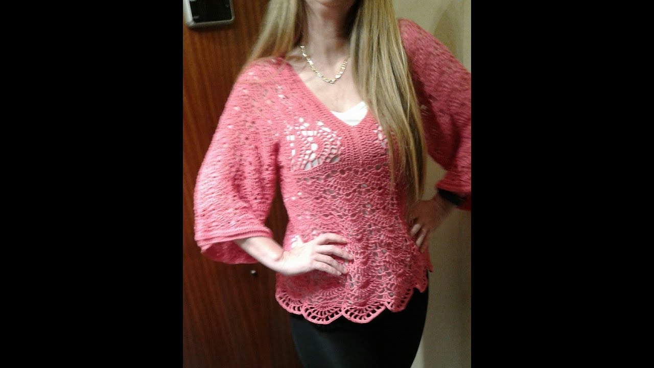 crochet tutorial blusa kimono facil How to Kimono ( with subtittles