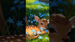 Soft meadows, silent magic 🦌 #dreamscapeatelier #deer #fantasy #forest #anime #cozynights #nature screenshot 5