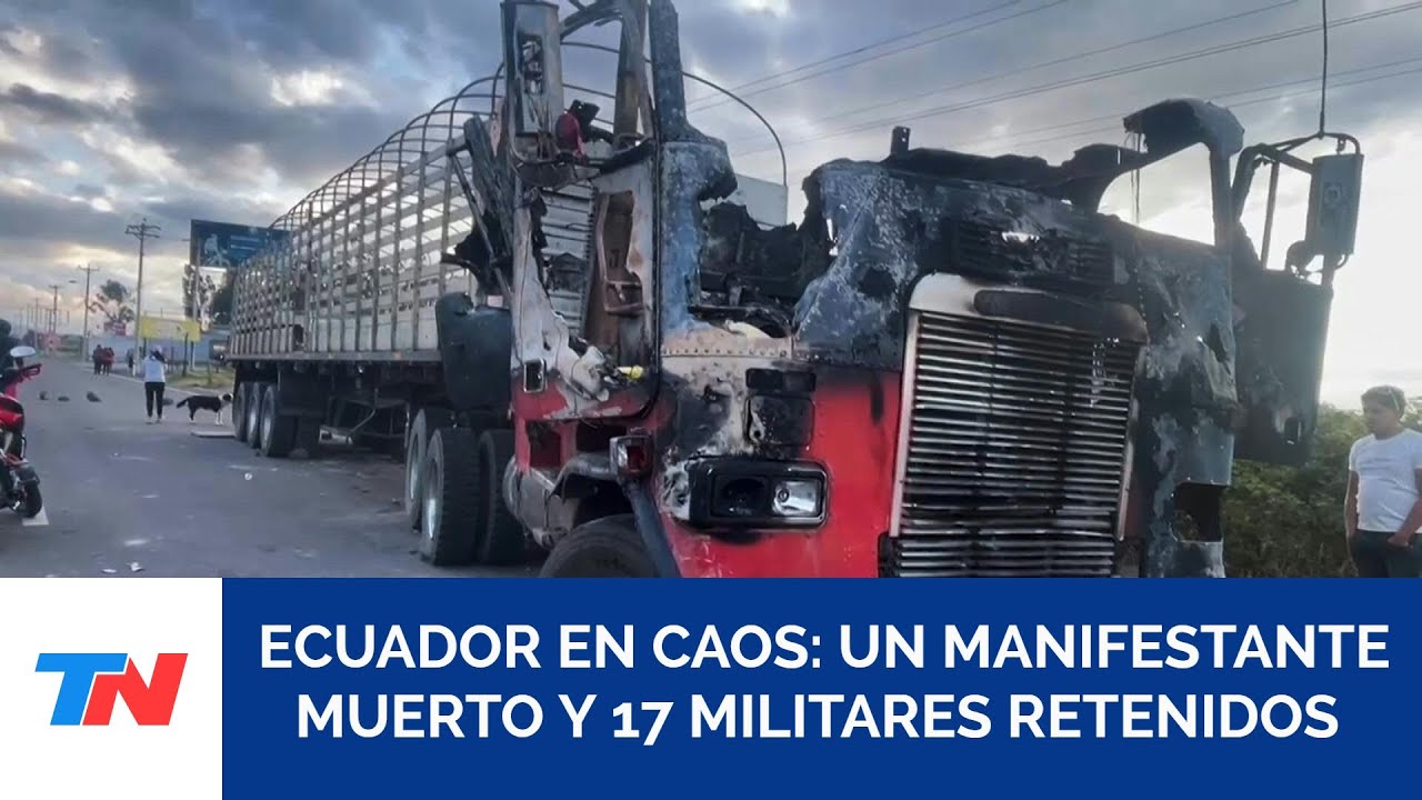 ECUADOR EN CRISIS I Un manifestante muerto y 17 militares retenidos durante otro día de protestas