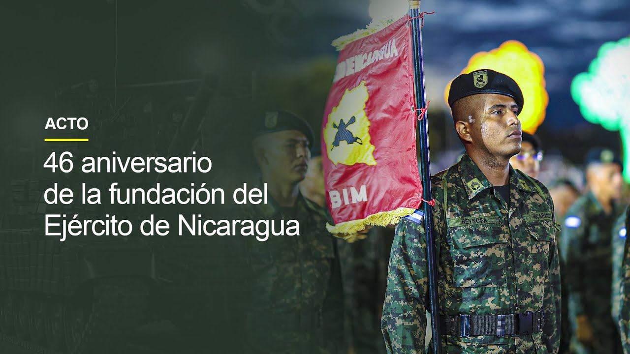 Acto Central del 46 aniversario de fundación del Ejército de Nicaragua