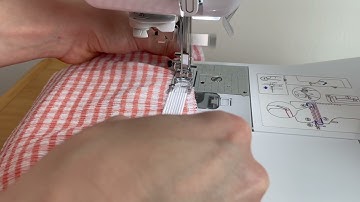 SEWING ELASTIC WITH ZIG ZAG
