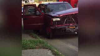 Car accident in Selden this afternoon