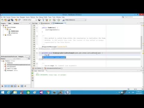 GUI video # 2 - Botones en Java Netbeans
