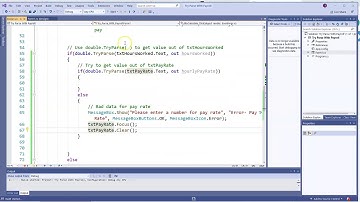 Visual C# 4.8- Try Parse