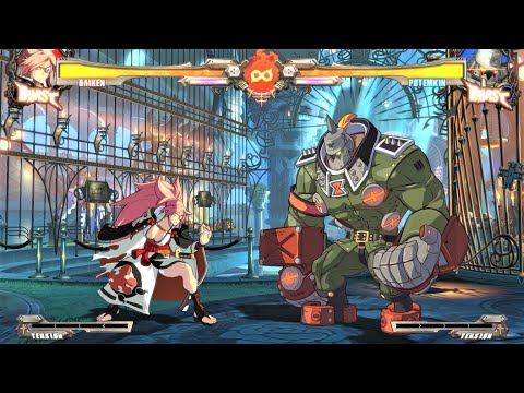 Baiken vs Potemkin (Hardest AI) - Guilty Gear Xrd Rev 2