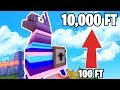 Worlds Tallest Llama Parkour Challenge! (Fortnite Creative mode)