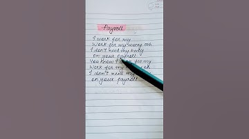 Payroll #song #lyrics #viral #shortsvideo #beats