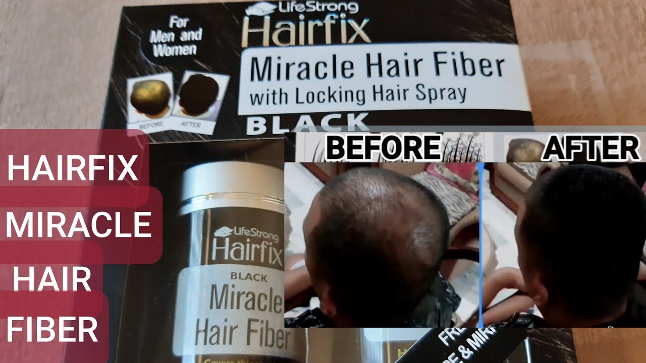 HAIRFIX Miracle Hair Fiber with Locking Hair Spray Unboxing, Tutorial