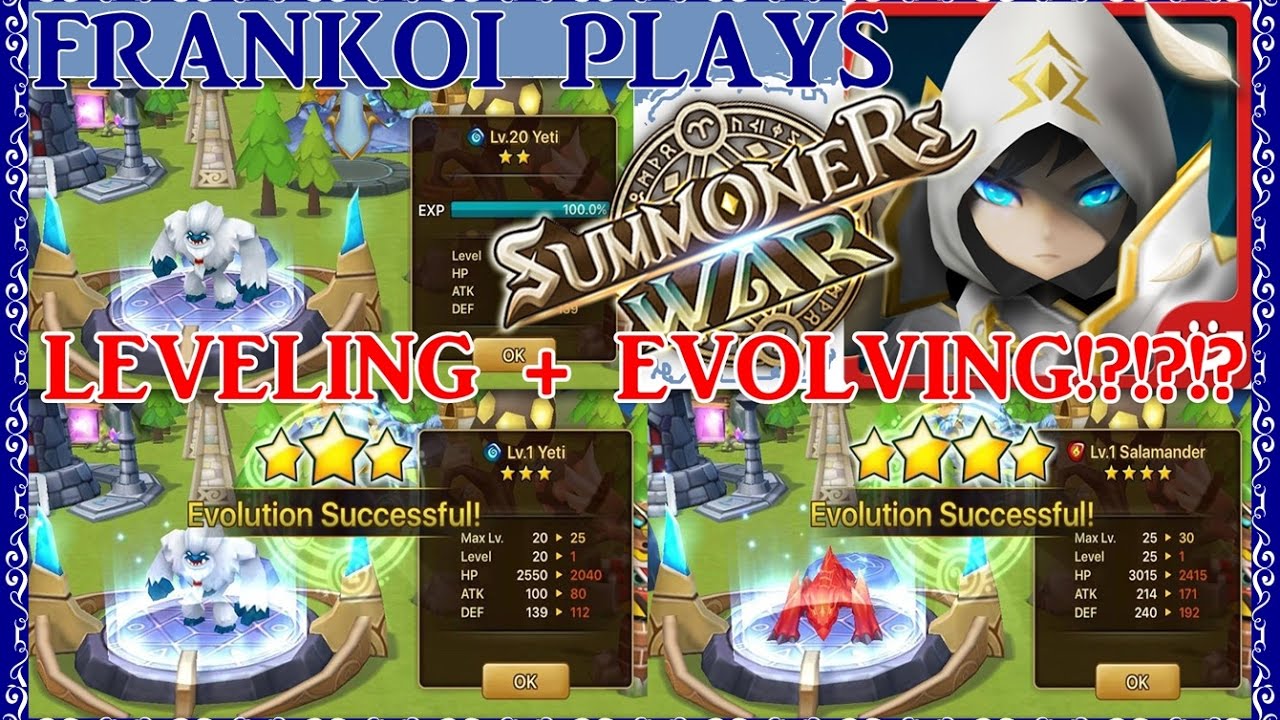 Summoners War | NEWBIE TIP : Ways in Leveling and Evolving Monsters