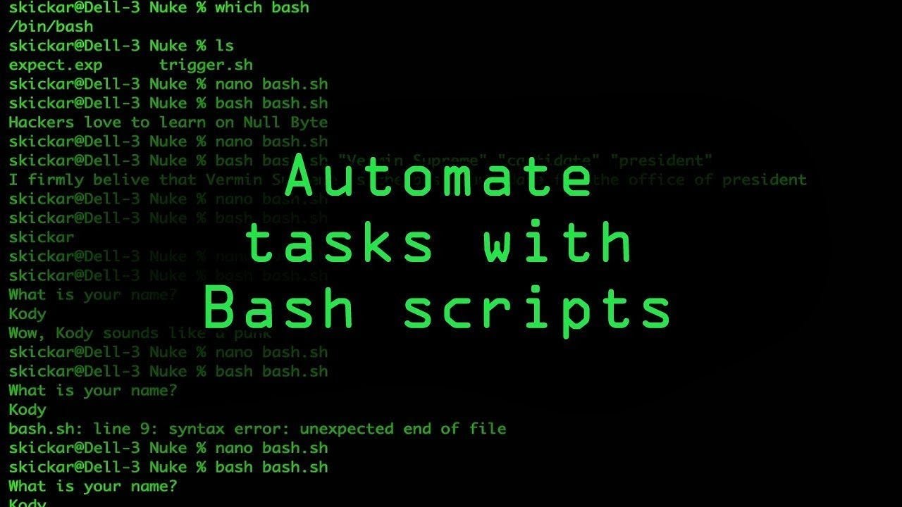 Bash Shell Scripting | Project Demonstration - YouTube