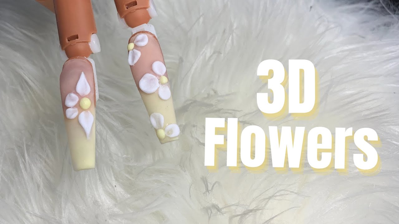 3. Step-by-Step 3D Flower Nail Art - wide 9