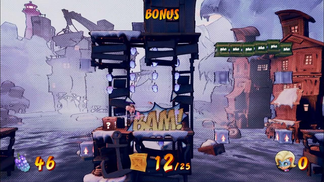 Level 65 N.Verted Building Bridges (All Boxes and Gems) Crash Bandicoot 4 It's About Time