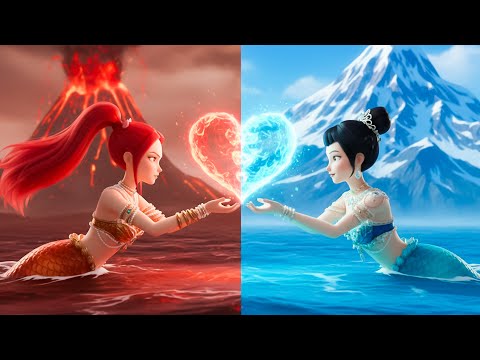 KPOP Demon Hunters: Hot vs Cold Challenge | Mermaid Mira on Fire vs Icy Mermaid Rumi